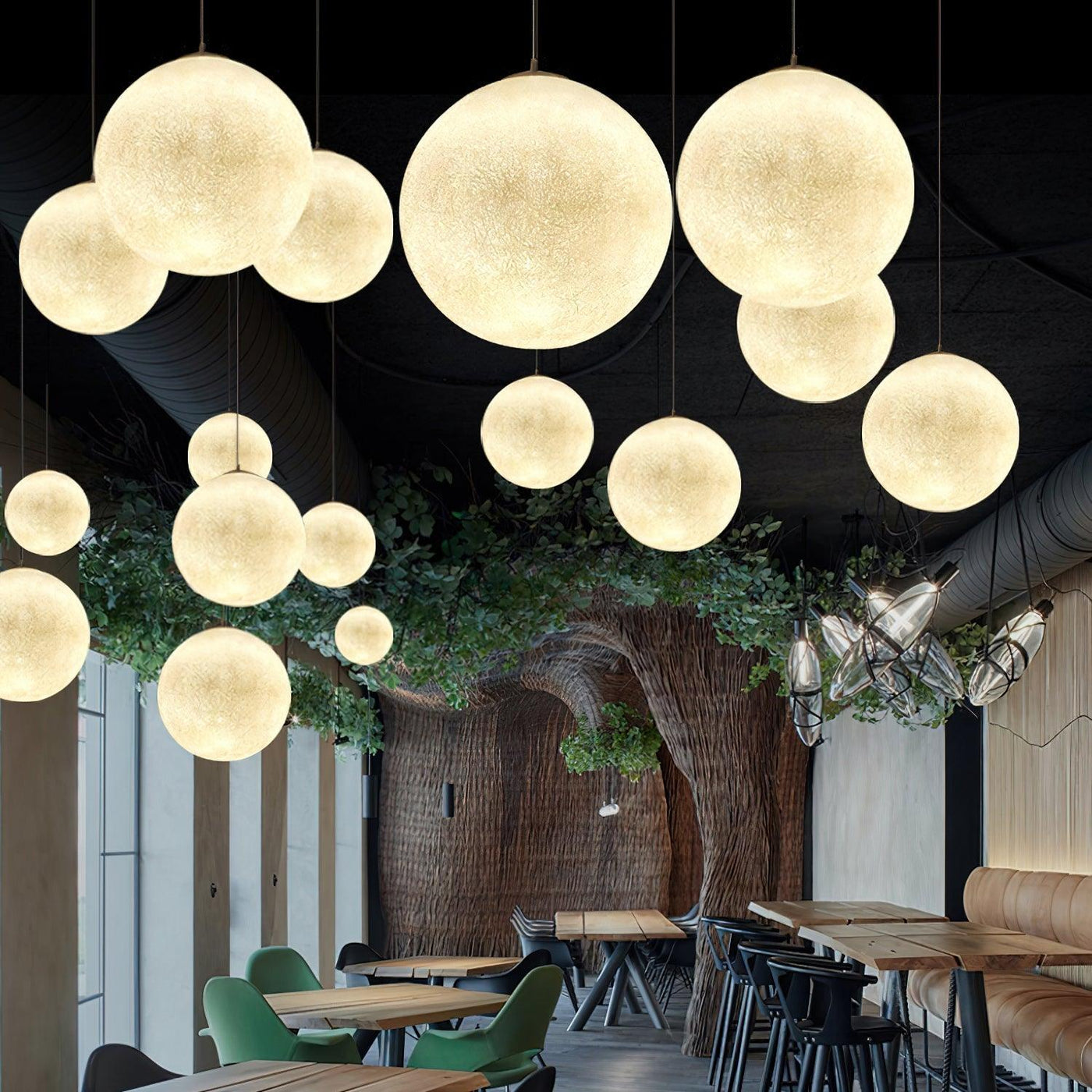 Moon Pendant Light – Celestial Glow for a Serene Atmosphere