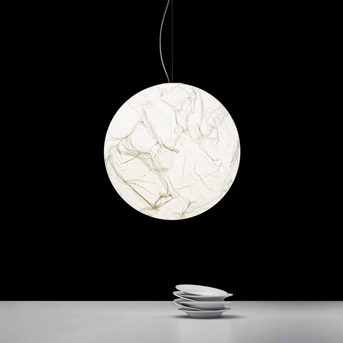 MoonSilk Pendant Light – Soft Lunar Glow with Elegant Silk Design