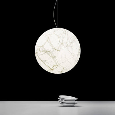 MoonSilk Pendant Light – Soft Lunar Glow with Elegant Silk Design
