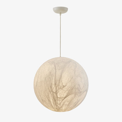 MoonSilk Pendant Light – Soft Lunar Glow with Elegant Silk Design