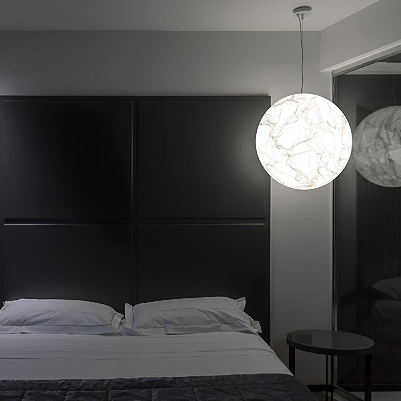 MoonSilk Pendant Light – Soft Lunar Glow with Elegant Silk Design