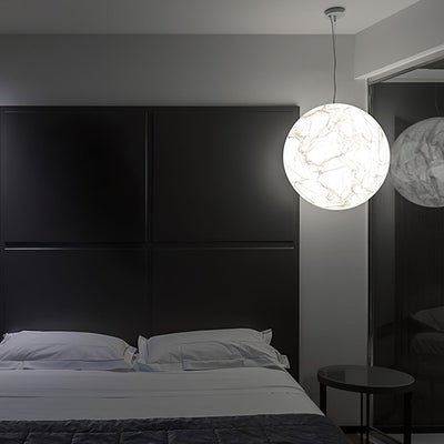 MoonSilk Pendant Light – Soft Lunar Glow with Elegant Silk Design