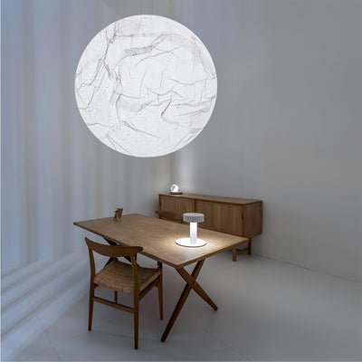 MoonSilk Pendant Light – Soft Lunar Glow with Elegant Silk Design