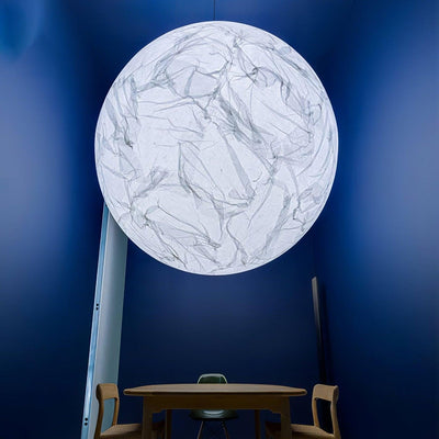 MoonSilk Pendant Light – Soft Lunar Glow with Elegant Silk Design