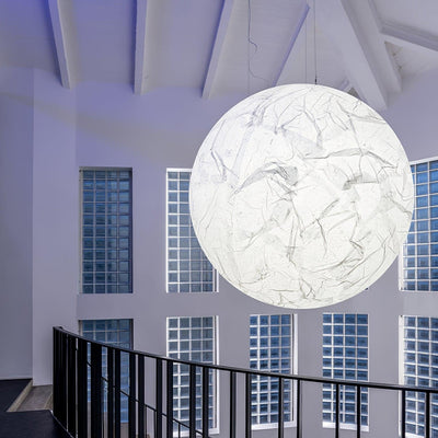 MoonSilk Pendant Light – Soft Lunar Glow with Elegant Silk Design