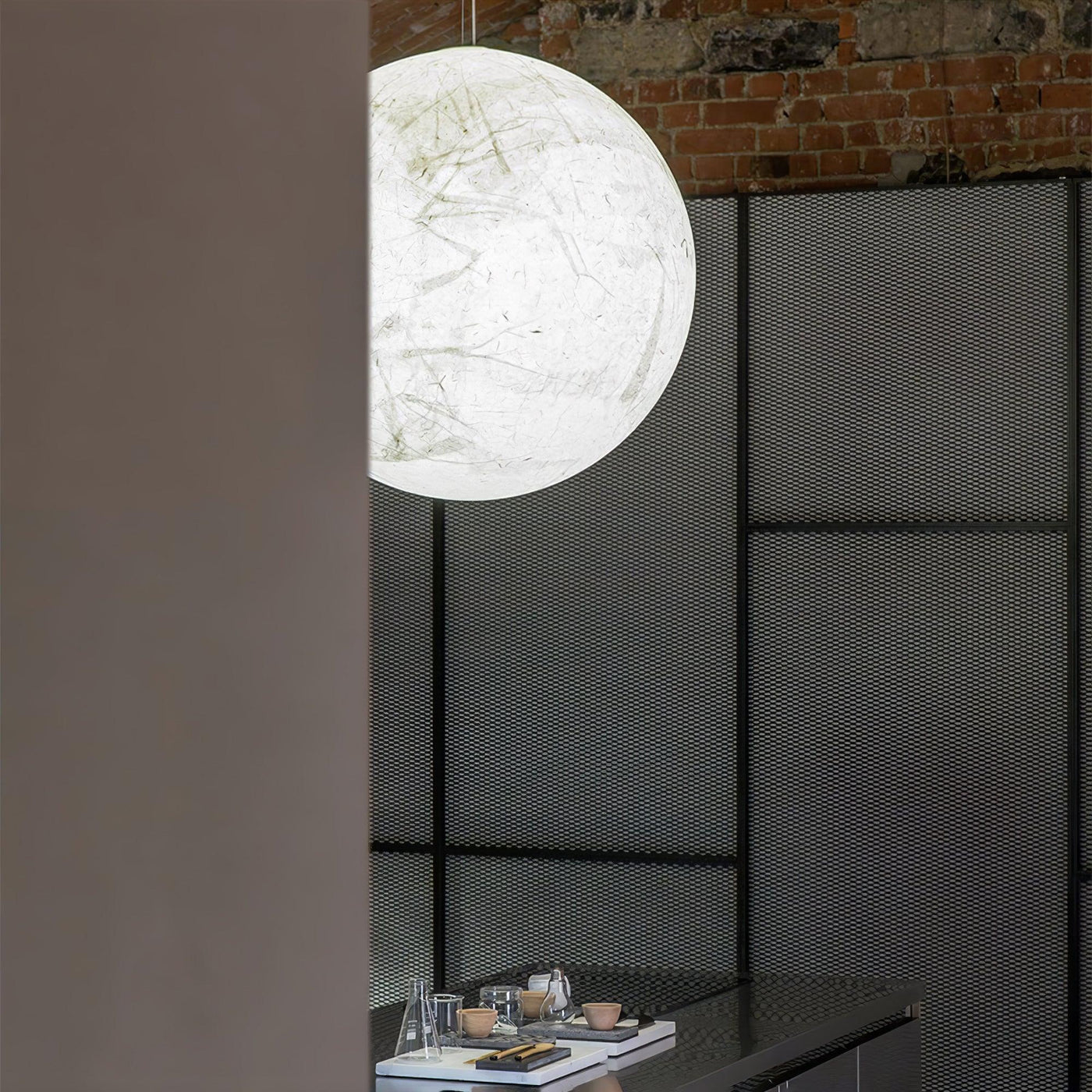 MoonSilk Pendant Light – Soft Lunar Glow with Elegant Silk Design