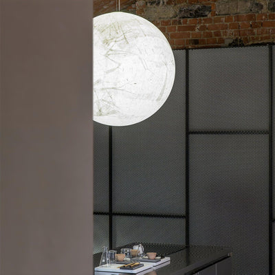 MoonSilk Pendant Light – Soft Lunar Glow with Elegant Silk Design