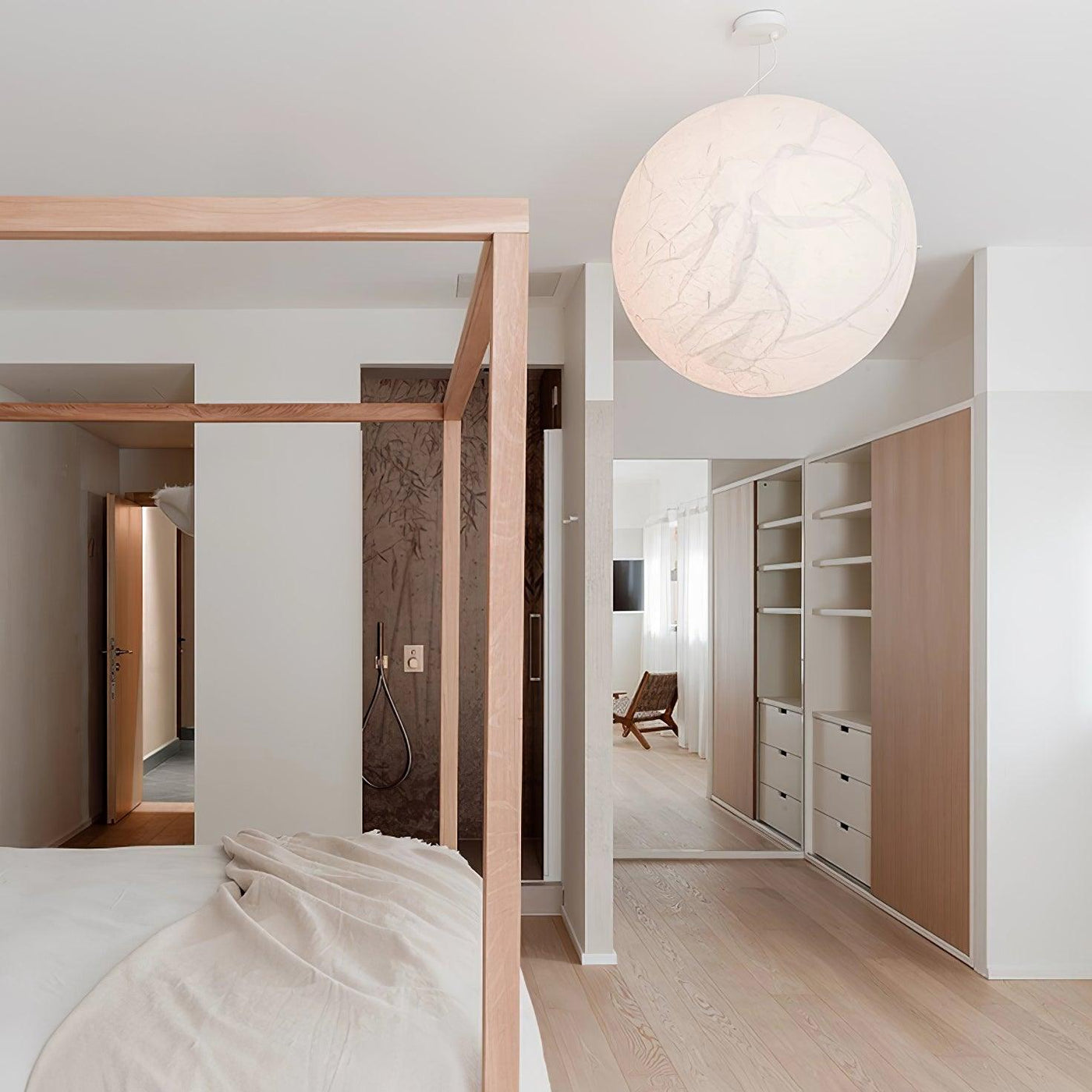 MoonSilk Pendant Light – Soft Lunar Glow with Elegant Silk Design