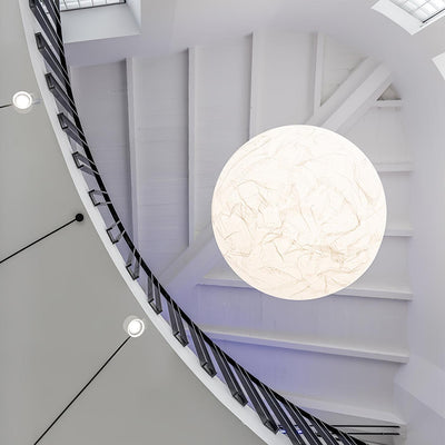MoonSilk Pendant Light – Soft Lunar Glow with Elegant Silk Design