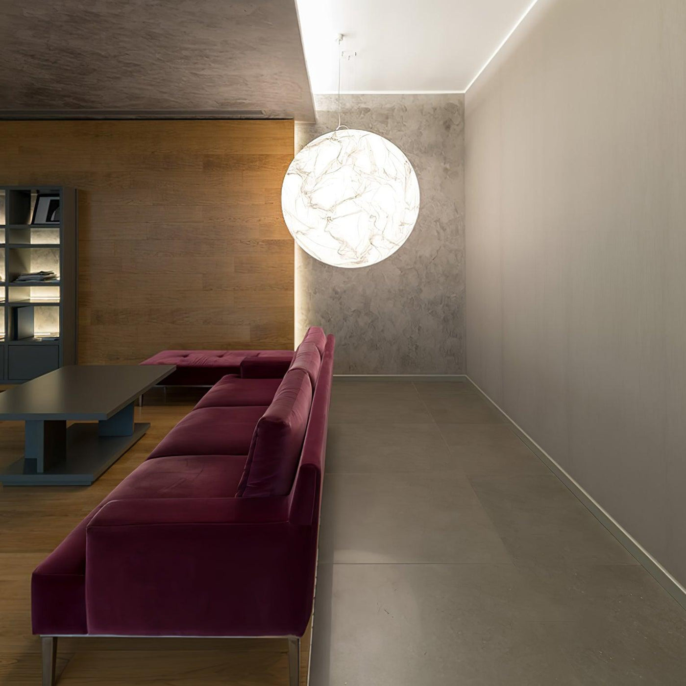 MoonSilk Pendant Light – Soft Lunar Glow with Elegant Silk Design