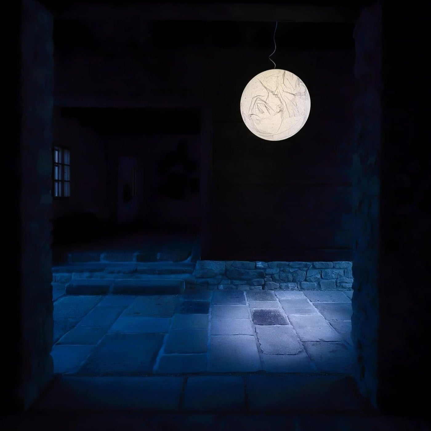 MoonSilk Pendant Light – Soft Lunar Glow with Elegant Silk Design