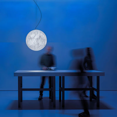 MoonSilk Pendant Light – Soft Lunar Glow with Elegant Silk Design