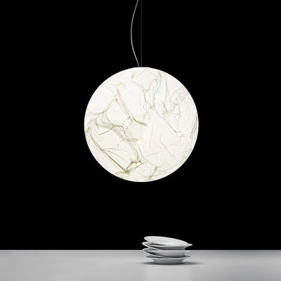 MoonSilk Pendant Light – Soft Lunar Glow with Elegant Silk Design