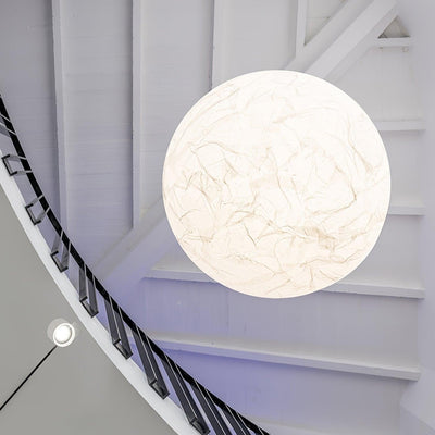 MoonSilk Pendant Light – Soft Lunar Glow with Elegant Silk Design