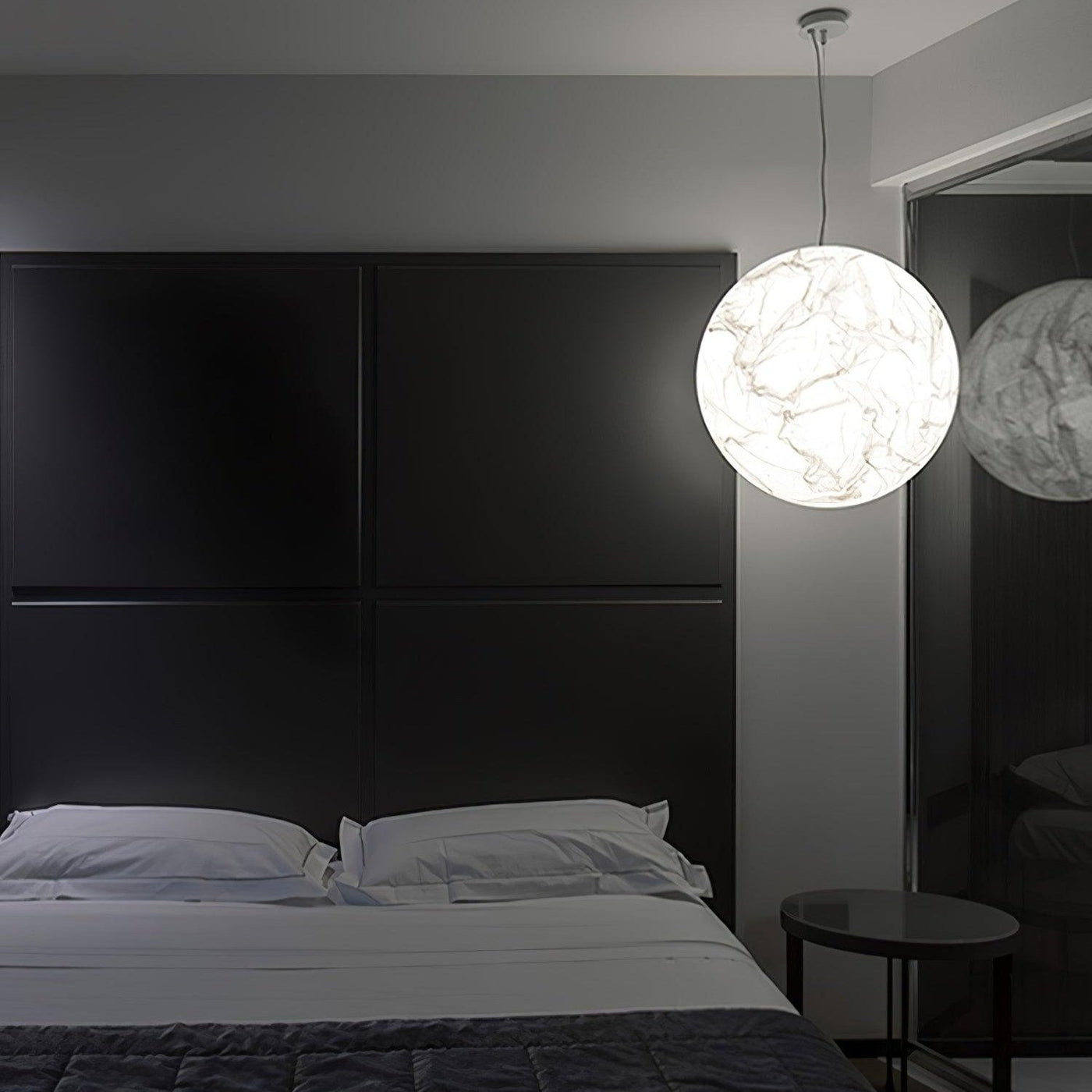 MoonSilk Pendant Light – Soft Lunar Glow with Elegant Silk Design