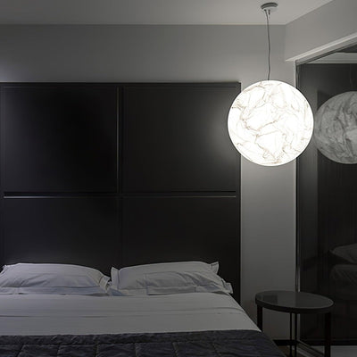 MoonSilk Pendant Light – Soft Lunar Glow with Elegant Silk Design