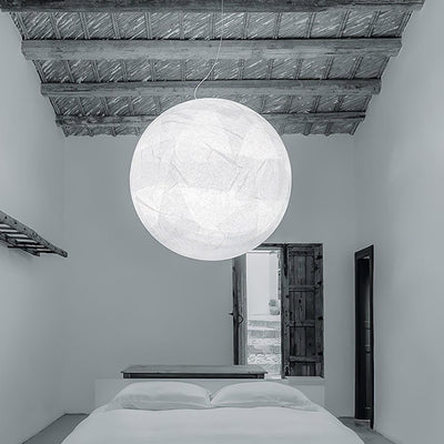 MoonSilk Pendant Light – Soft Lunar Glow with Elegant Silk Design