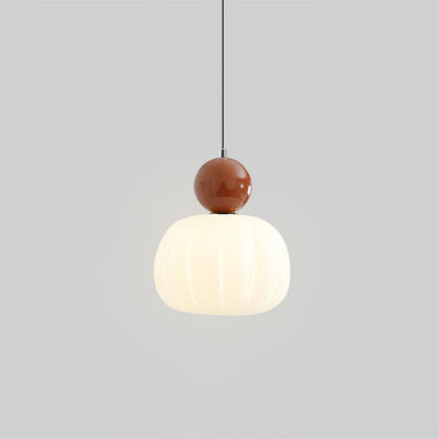 Yedra Pumpkin Pendant Light – Elegant Dimmable Ceiling Lamp with G9 Base