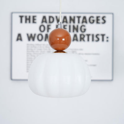Yedra Pumpkin Pendant Light – Elegant Dimmable Ceiling Lamp with G9 Base
