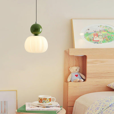 Yedra Pumpkin Pendant Light – Elegant Dimmable Ceiling Lamp with G9 Base