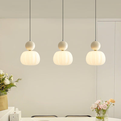 Yedra Pumpkin Pendant Light – Elegant Dimmable Ceiling Lamp with G9 Base