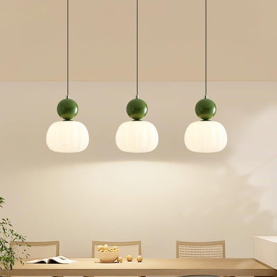 Yedra Pumpkin Pendant Light – Elegant Dimmable Ceiling Lamp with G9 Base