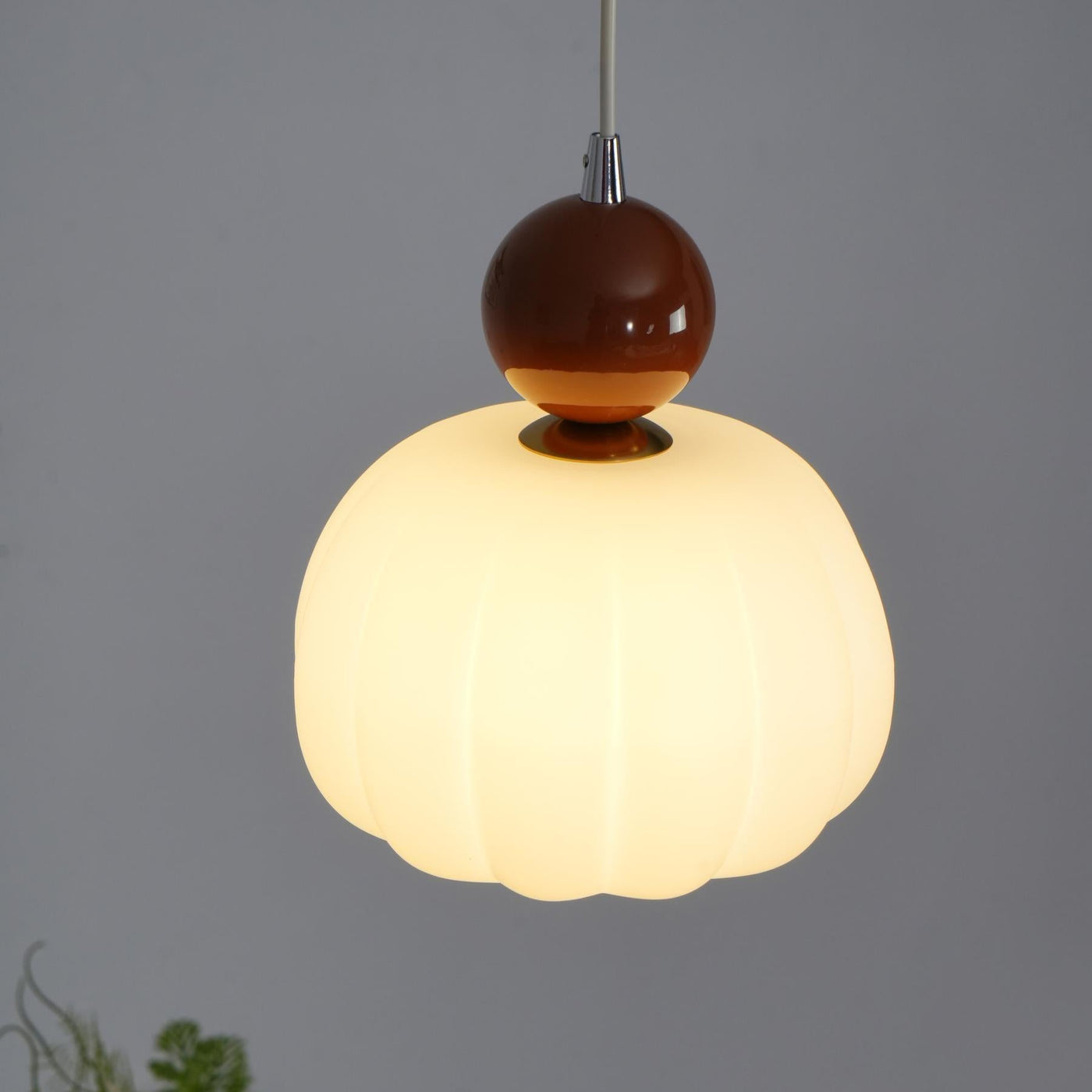Yedra Pumpkin Pendant Light – Elegant Dimmable Ceiling Lamp with G9 Base