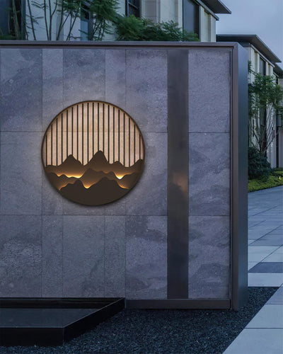 Mountain Outdoor Wall Light – Modern Elegance with a Nature-Inspired Design