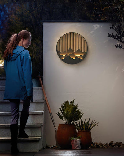 Mountain Outdoor Wall Light – Modern Elegance with a Nature-Inspired Design