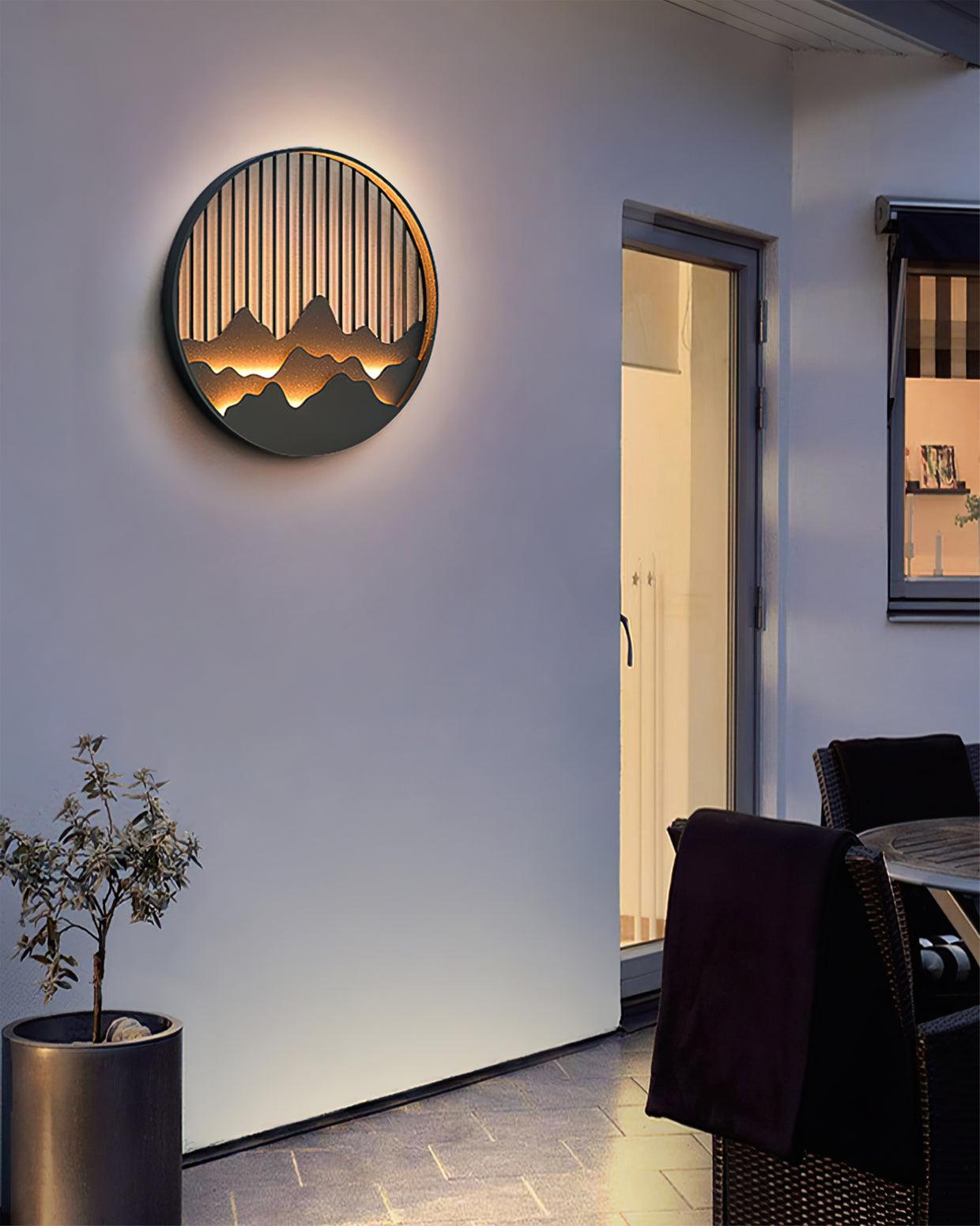 Mountain Outdoor Wall Light – Modern Elegance with a Nature-Inspired Design