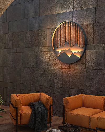 Mountain Outdoor Wall Light – Modern Elegance with a Nature-Inspired Design