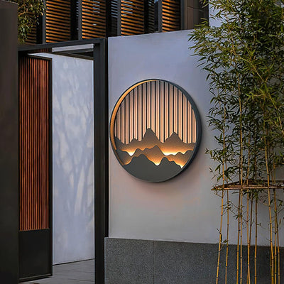 Mountain Outdoor Wall Light – Modern Elegance with a Nature-Inspired Design