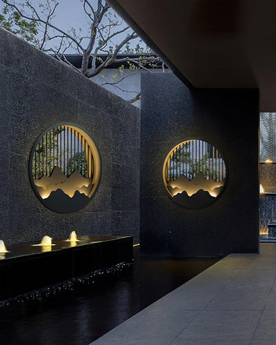 Mountain Outdoor Wall Light – Modern Elegance with a Nature-Inspired Design