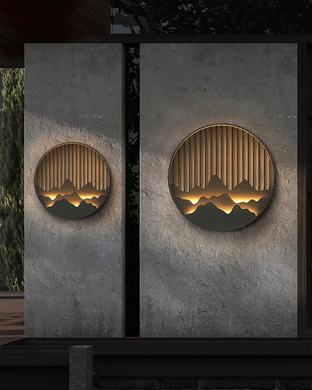 Mountain Outdoor Wall Light – Modern Elegance with a Nature-Inspired Design