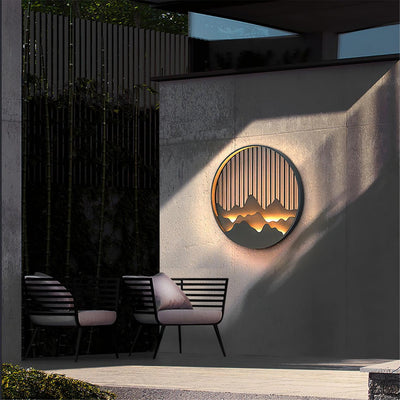 Mountain Outdoor Wall Light – Modern Elegance with a Nature-Inspired Design