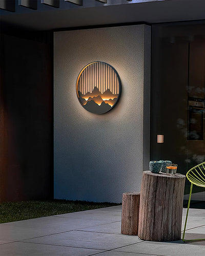 Mountain Outdoor Wall Light – Modern Elegance with a Nature-Inspired Design