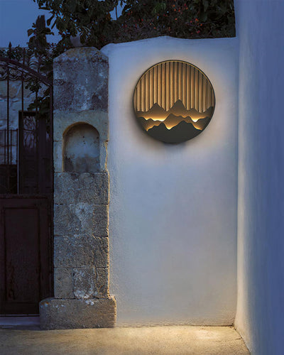 Mountain Outdoor Wall Light – Modern Elegance with a Nature-Inspired Design