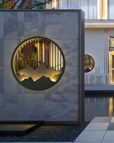 Mountain Outdoor Wall Light – Modern Elegance with a Nature-Inspired Design
