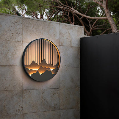 Mountain Outdoor Wall Light – Modern Elegance with a Nature-Inspired Design