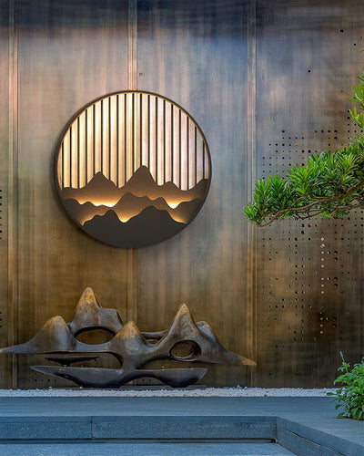 Mountain Outdoor Wall Light – Modern Elegance with a Nature-Inspired Design