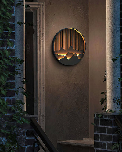 Mountain Outdoor Wall Light – Modern Elegance with a Nature-Inspired Design