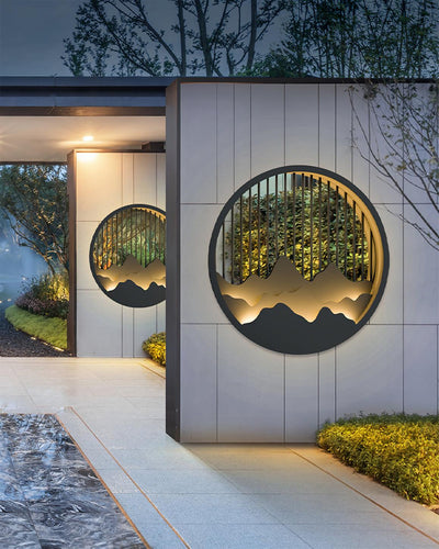 Mountain Outdoor Wall Light – Modern Elegance with a Nature-Inspired Design