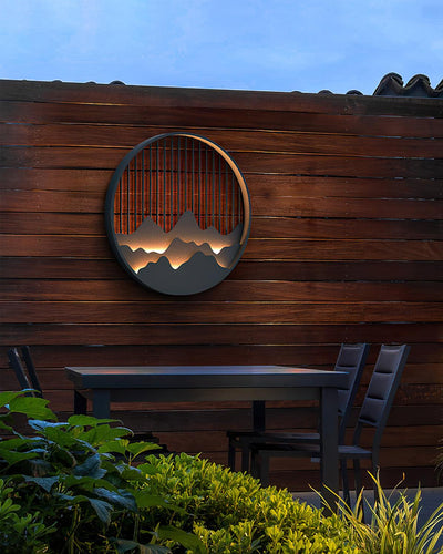 Mountain Outdoor Wall Light – Modern Elegance with a Nature-Inspired Design