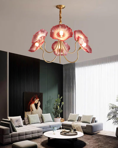 Murano Glass Flowers Chandelier – Timeless Elegance with Artistic Craftsmanship