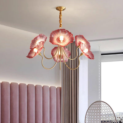 Murano Glass Flowers Chandelier – Timeless Elegance with Artistic Craftsmanship