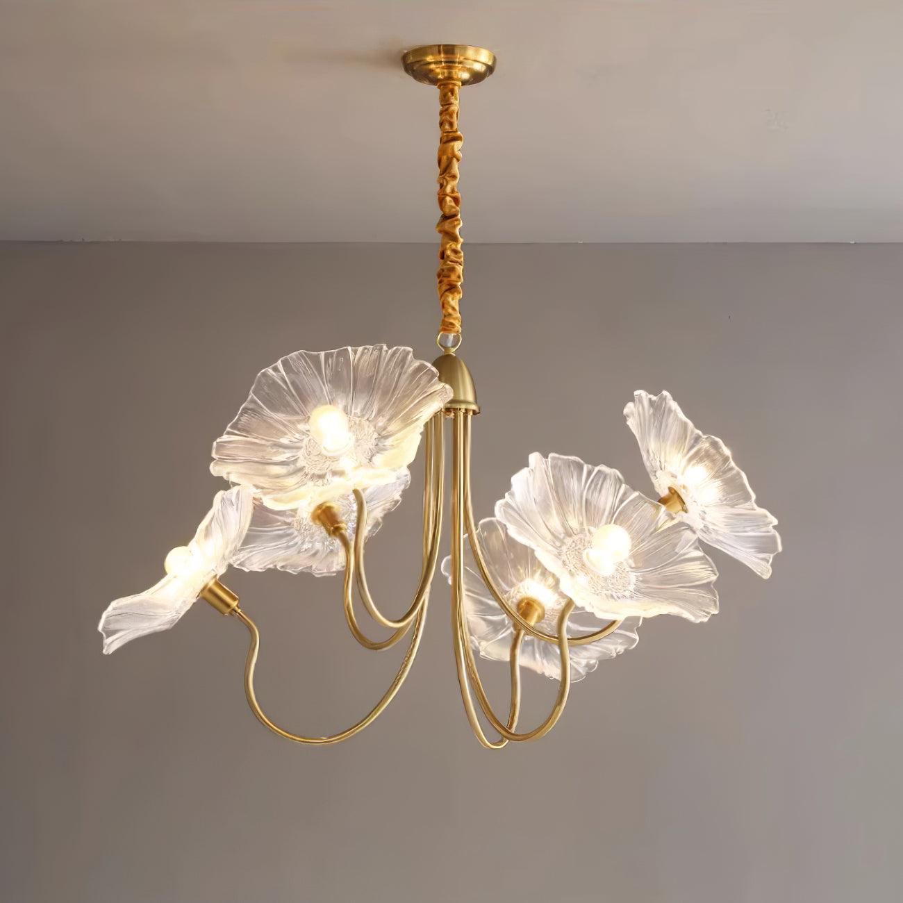 Murano Glass Flowers Chandelier – Timeless Elegance with Artistic Craftsmanship