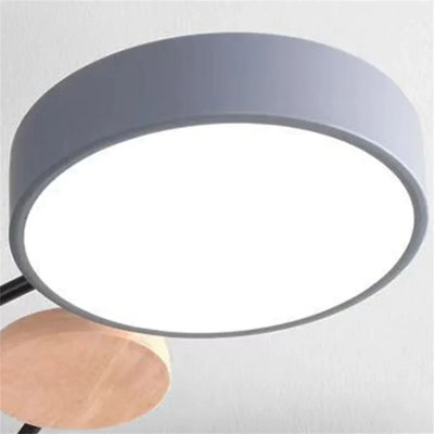 Geometric Metal & Wood Ceiling Light – Modern Elegance for Your Home