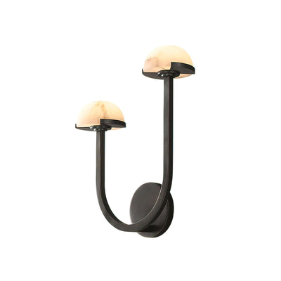 Mushroom Alabaster Wall Light – Elegant Natural Stone Design with Warm LED Glow