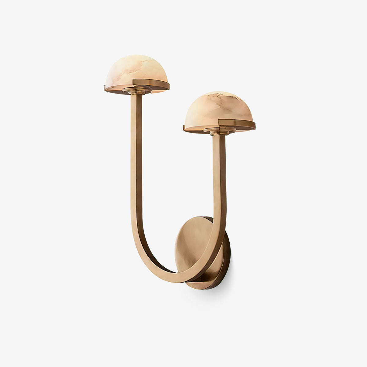 Mushroom Alabaster Wall Light – Elegant Natural Stone Design with Warm LED Glow