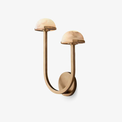 Mushroom Alabaster Wall Light – Elegant Natural Stone Design with Warm LED Glow
